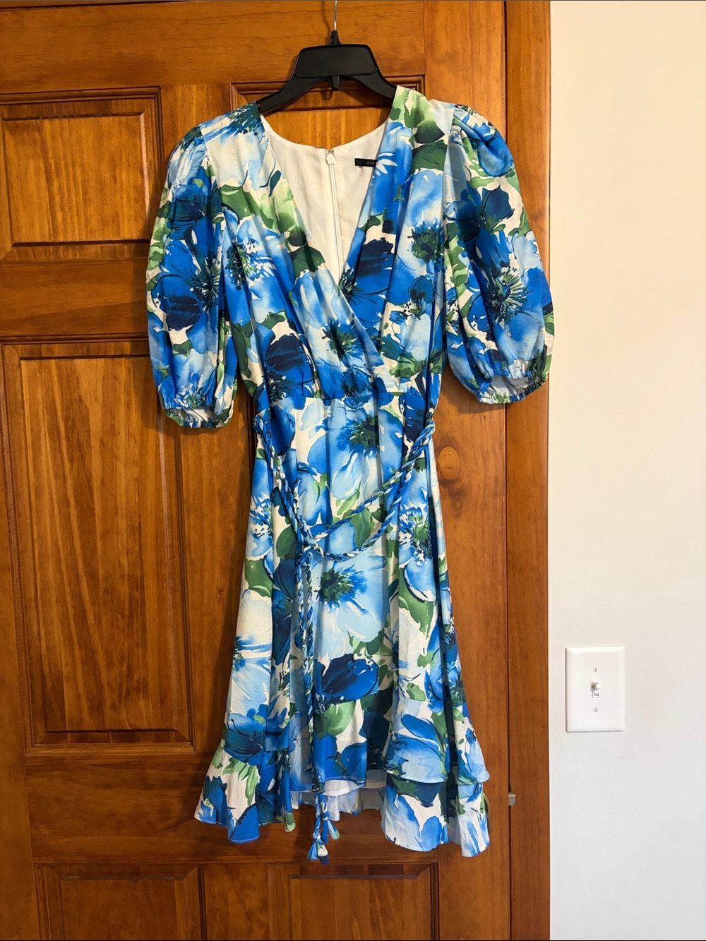 Alex Marie Blue & Green Floral Dress